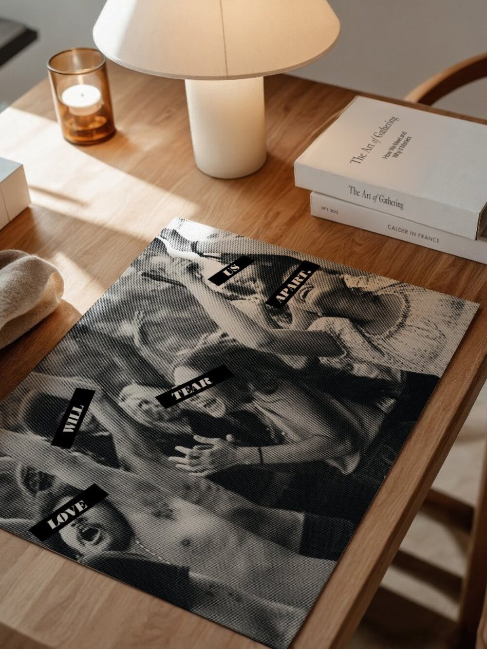 "Love Will Tear Us Apart" Concert Halftone Graphic Print - 11x17